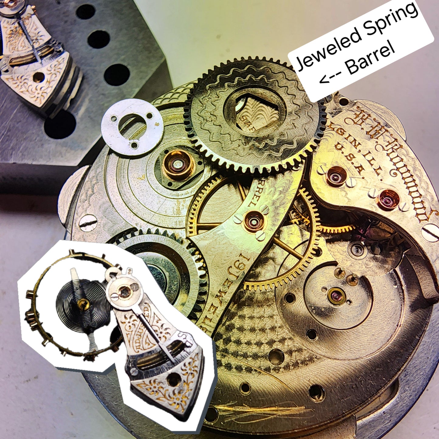 c.1907 Elgin 'B.W. Raymond' - Railroad Grade!