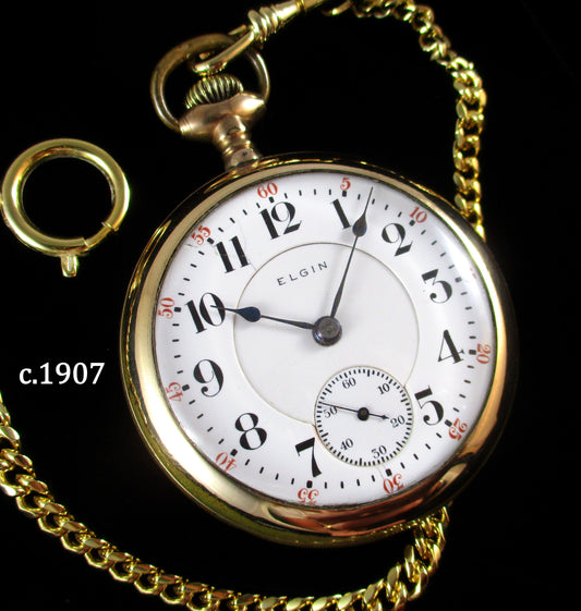 c.1907 Elgin 'B.W. Raymond' - Railroad Grade!